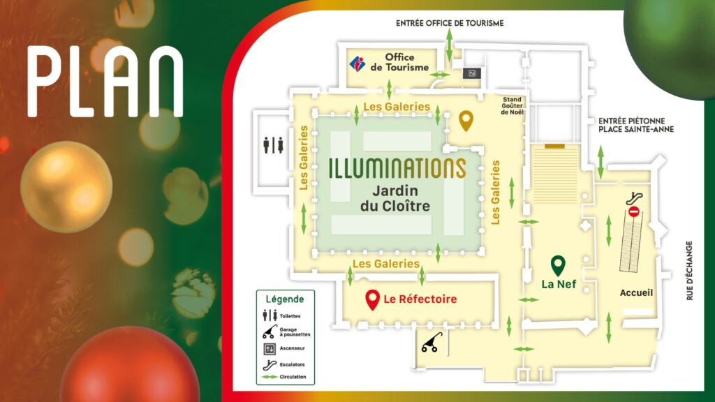 Plan du Couvent des Jacobins pour l'Ouverture du cloître 2025