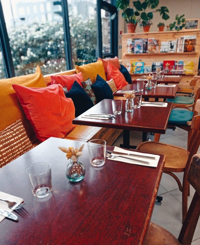 Salle de restaurant de Pépites, à Rennes