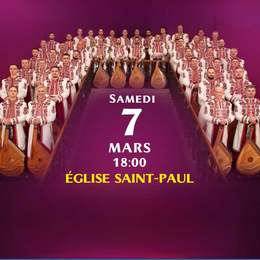 Concert - Au rythme du coeur ukrainien - Eglise Saint-Paul