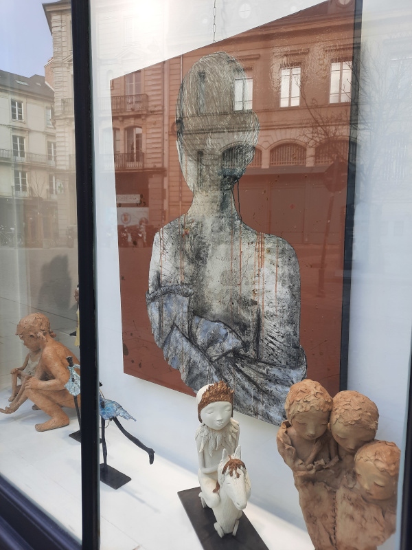 Œuvre d'art à la Galerie Laute, à Rennes