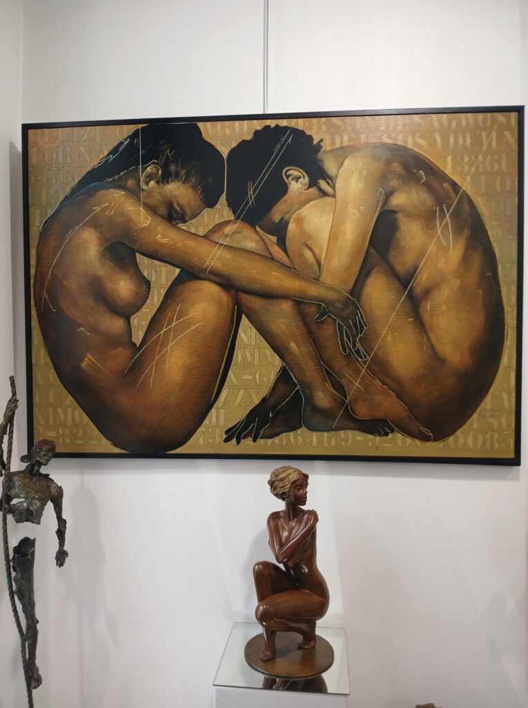 Œuvre d'art à la Galerie Laute, à Rennes