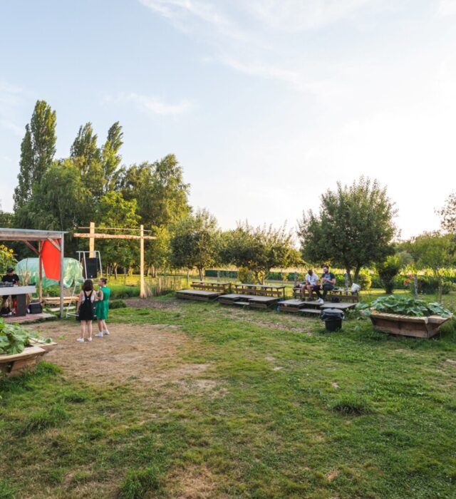 La guinguette de la Ferme de Quincé, à Rennes
