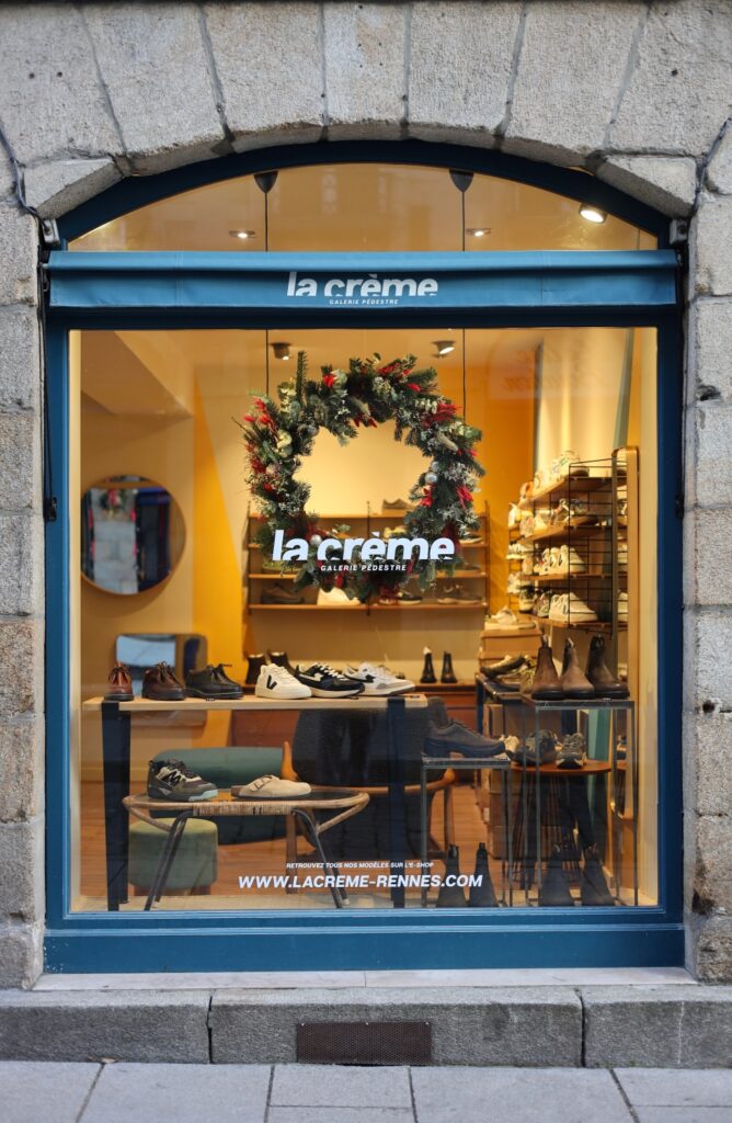 Devanture du magasin La Crème, à Rennes