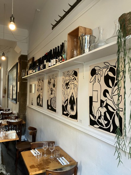 Salle du restaurant Le Bocal, à Rennes