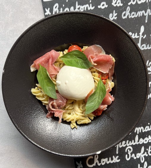 Plat de pâtes du Mamma Vespa, à Rennes