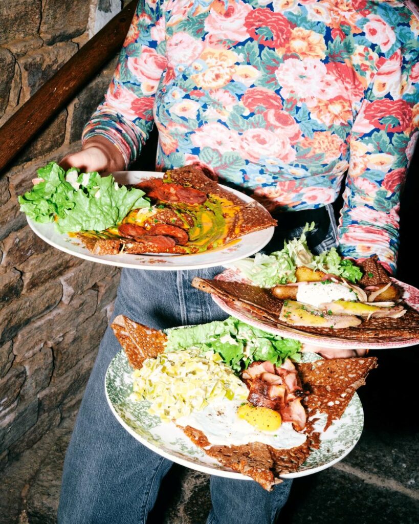 Galettes chez Armelle Crêperie, à Rennes