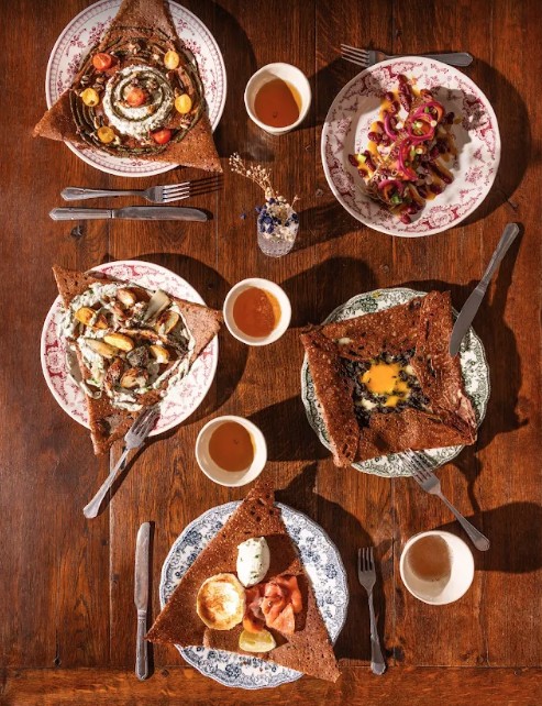 Galettes chez Armelle Crêperie, à Rennes