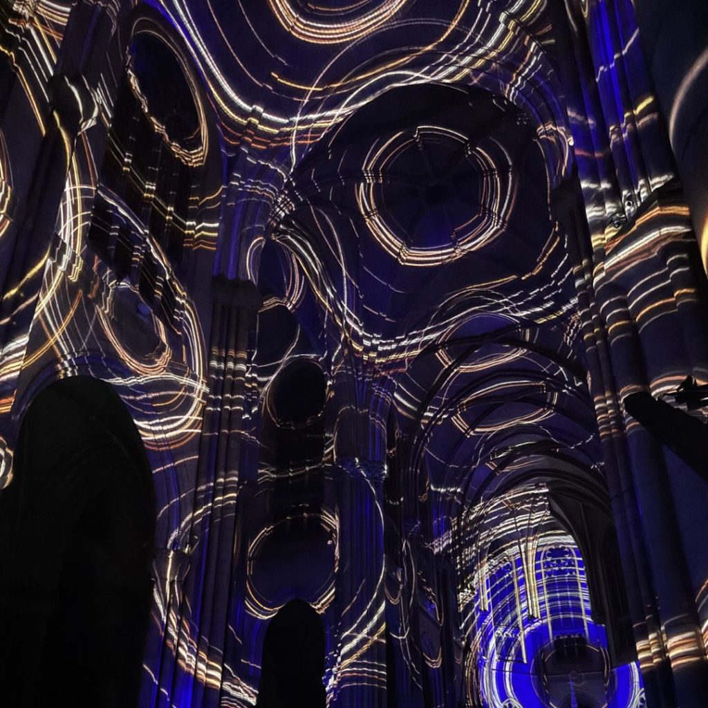 Luminiscence Rennes - Basilique Saint-Aubin - Musique digitale visuel @M. Regnault