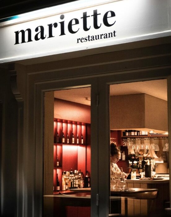Devanture du restaurant Mariette, à Rennes