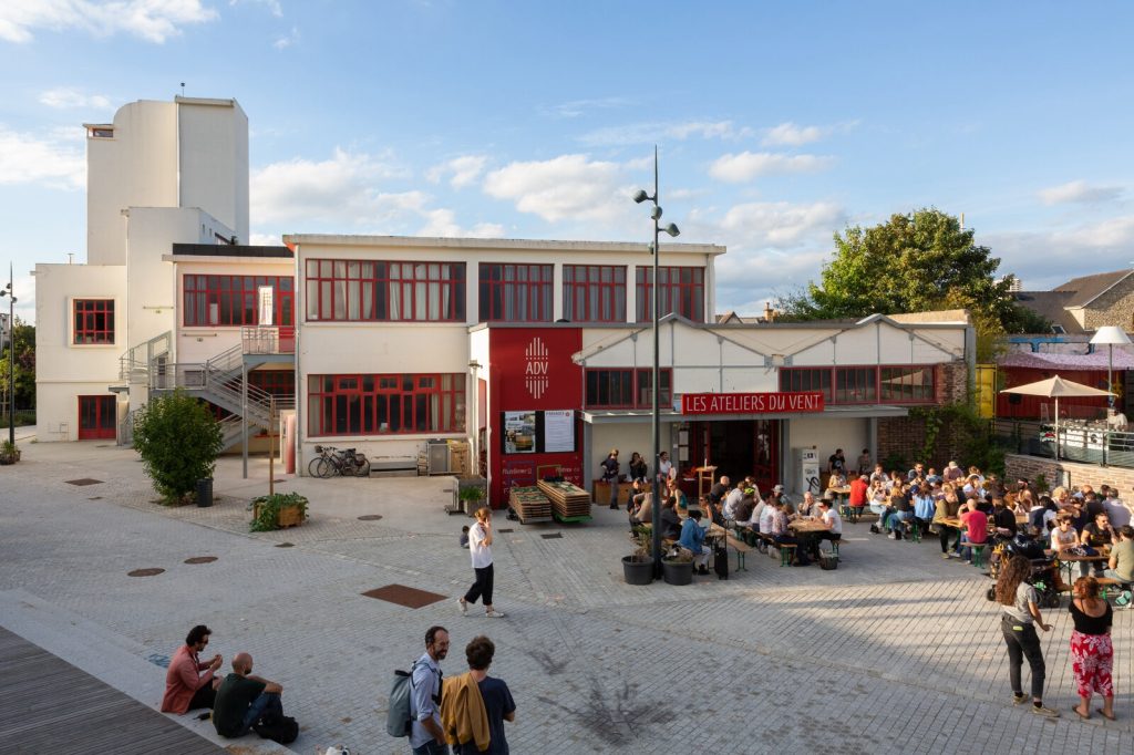 Les Ateliers du Vent à Rennes, ancienne usine de moutarde reconverti en lieu artistique.