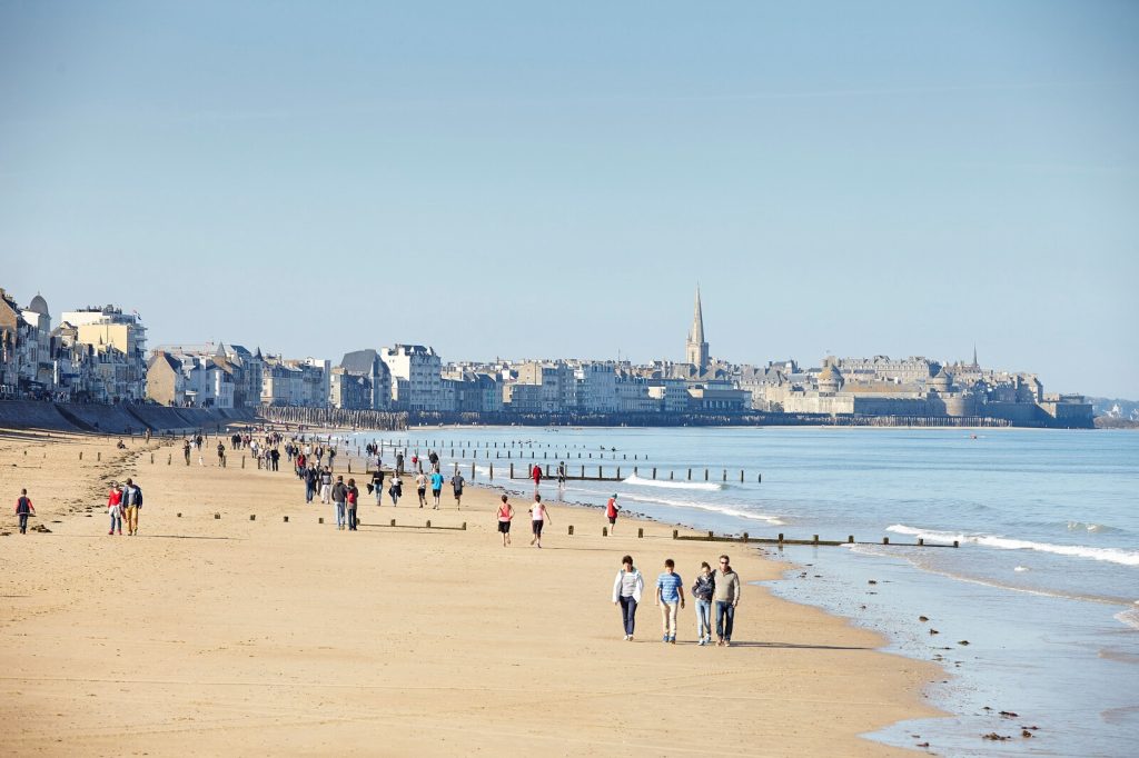 Plage de l'Éventail à Saint-Malo