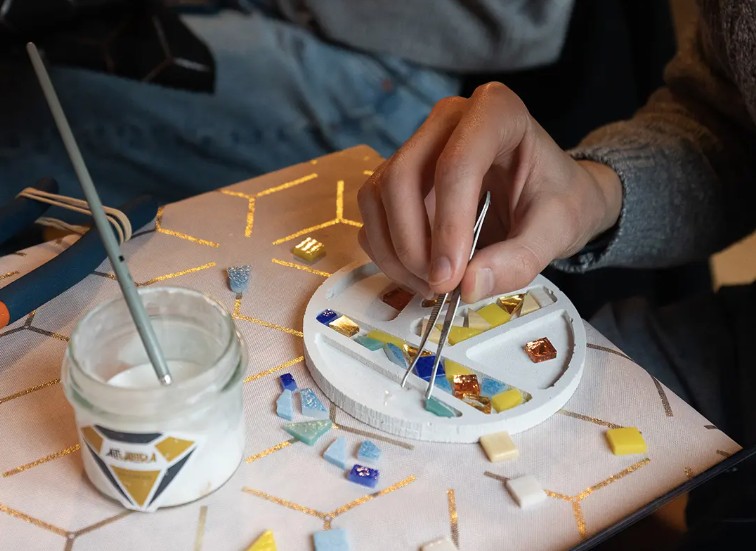 Atelier mosaïques avec Altvalora, à Rennes