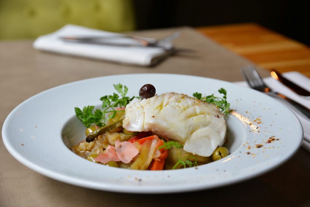 Assiette du restaurant La Paix, à Rennes