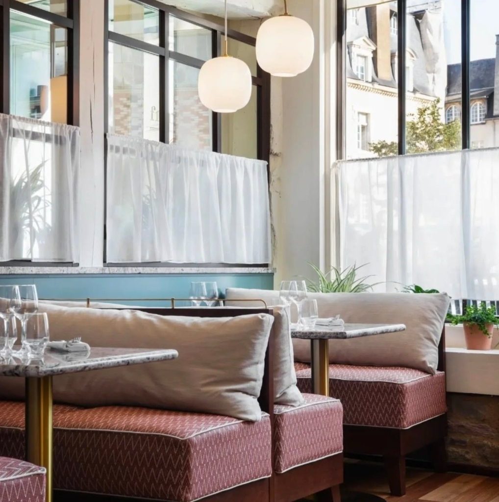 Salle de restaurant du Bistrot de Cédric, à Rennes