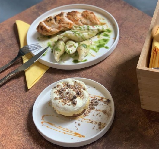 Assiette du restaurant de Block'Out, près de Rennes