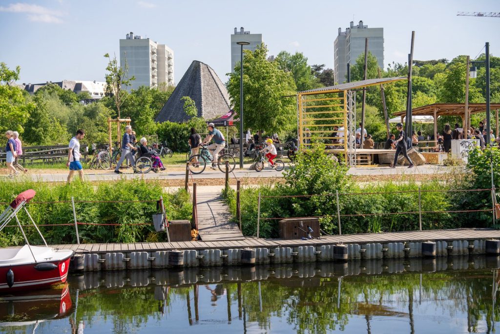Les Prairies Saint-Martin, un bon spot pour ne balade en famille à vélo.