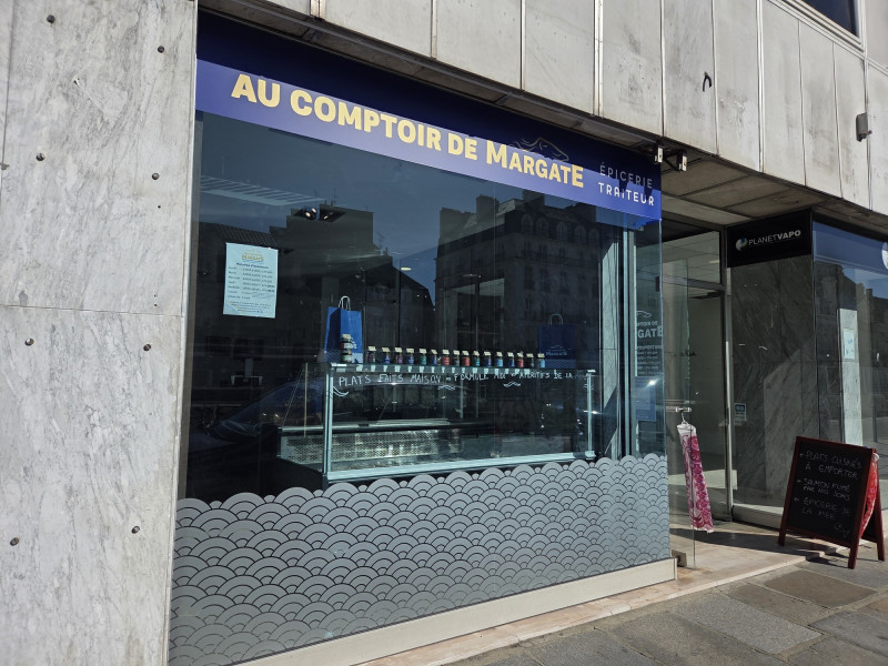 Devanture d'Au Comptoir de Margate - Epicerie de la mer, à Rennes