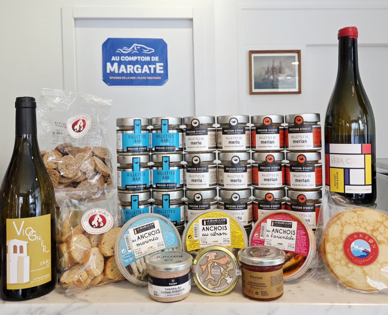 Produits d'Au Comptoir de Margate - Epicerie de la mer, à Rennes