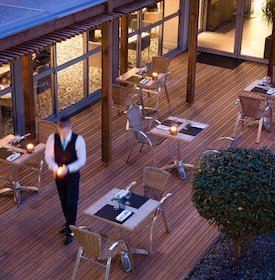 La terrasse de l'hôtel Océania à Rennes